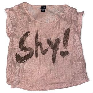 RUE 21 Pink Top Size Large